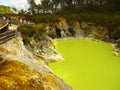 Green Thermal Lake, Volcanic area, New Zealand